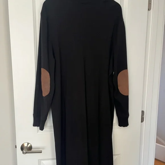 Lauren Ralph Lauren 2x black maxi long sleeve dress cowl neck - Picture 5 of 6